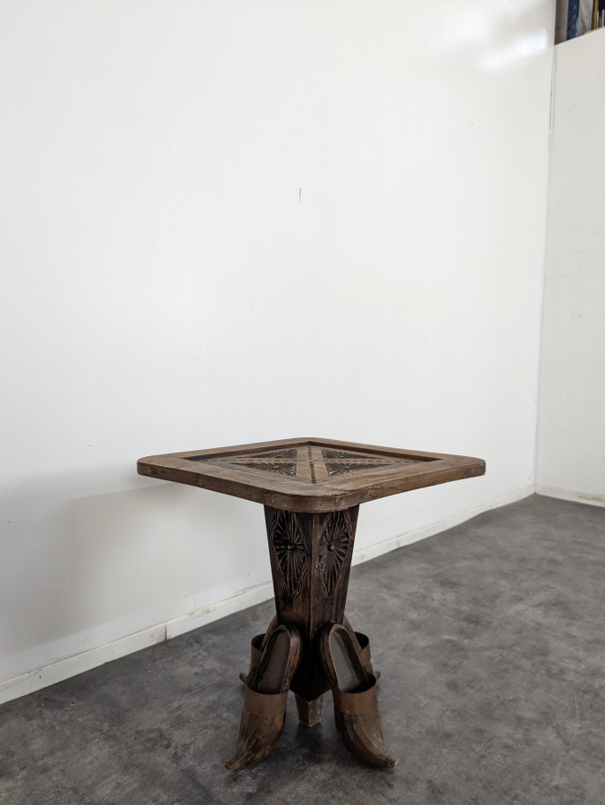 Guéridon ou table basse brutaliste DLG Savina