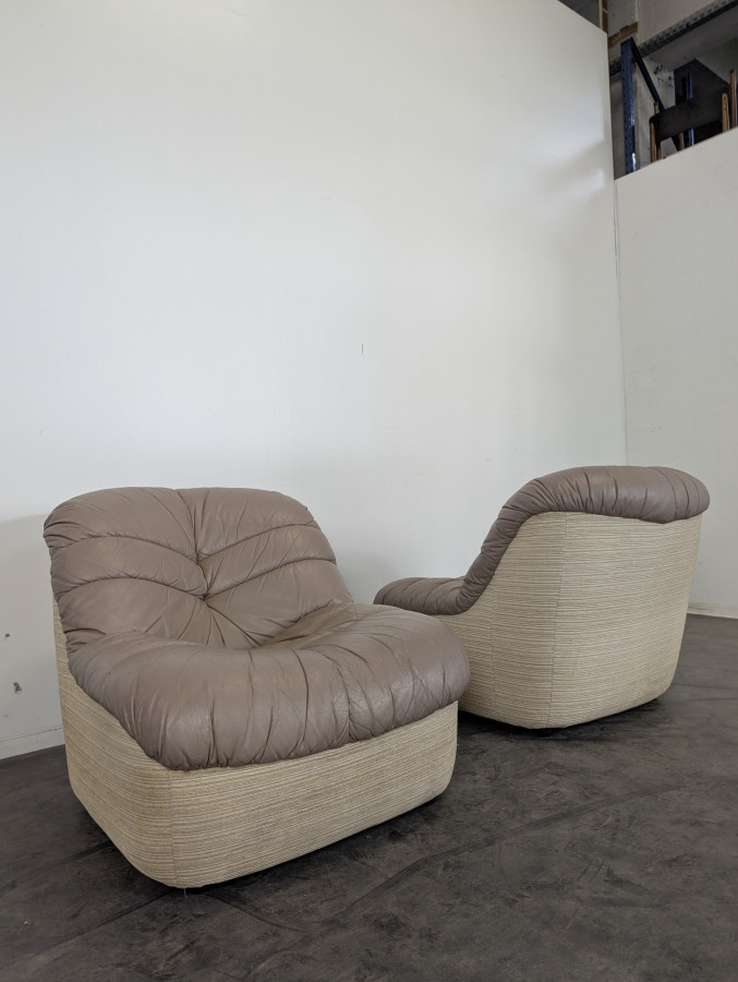 Paire de fauteuil années 80