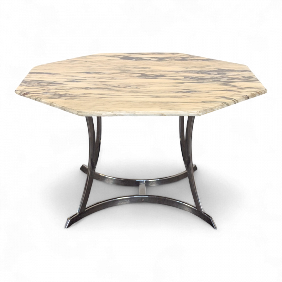 Table à manger octogonale en marbre Roche Bobois