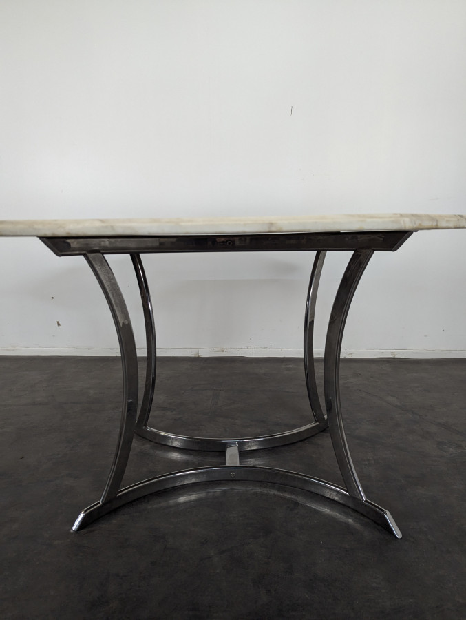 Table à manger octogonale en marbre Roche Bobois