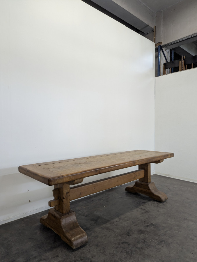 Table de monastère en chêne massif
