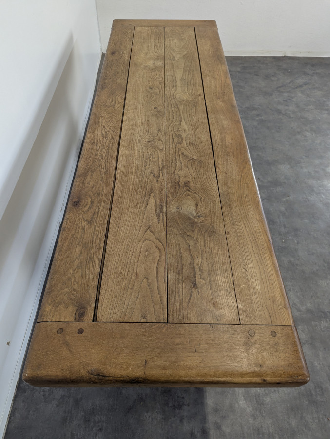 Table de monastère en chêne massif
