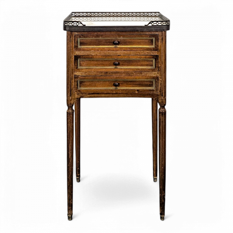 Chevet d'époque Louis XVI en Acajou
