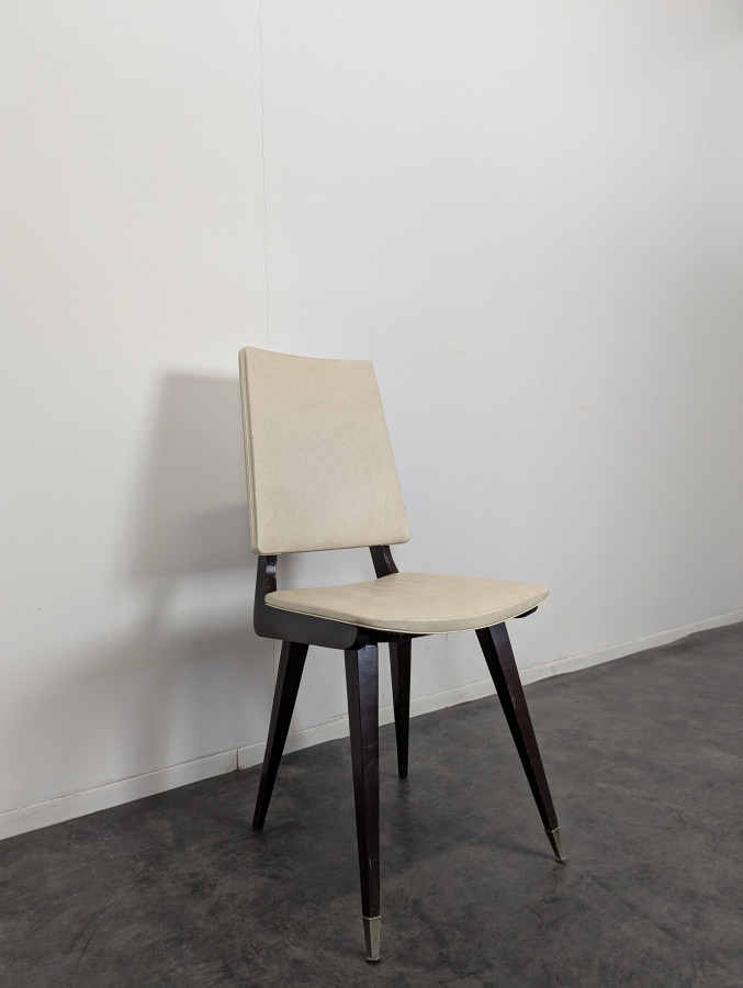 Série de 6 chaises années 50 design Italien