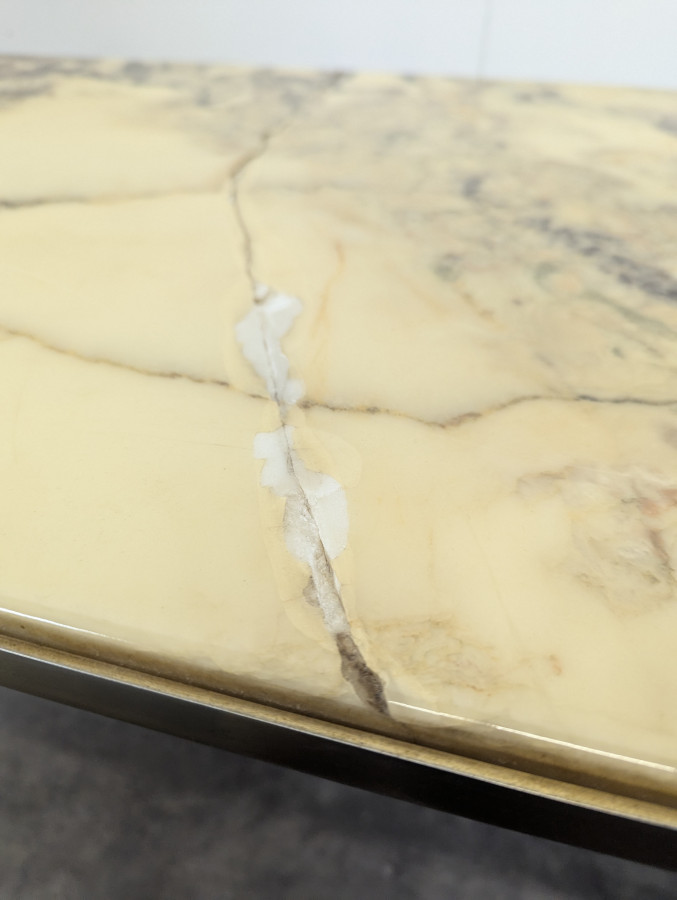 Table basse plateau marbre DLG Maison Bagues