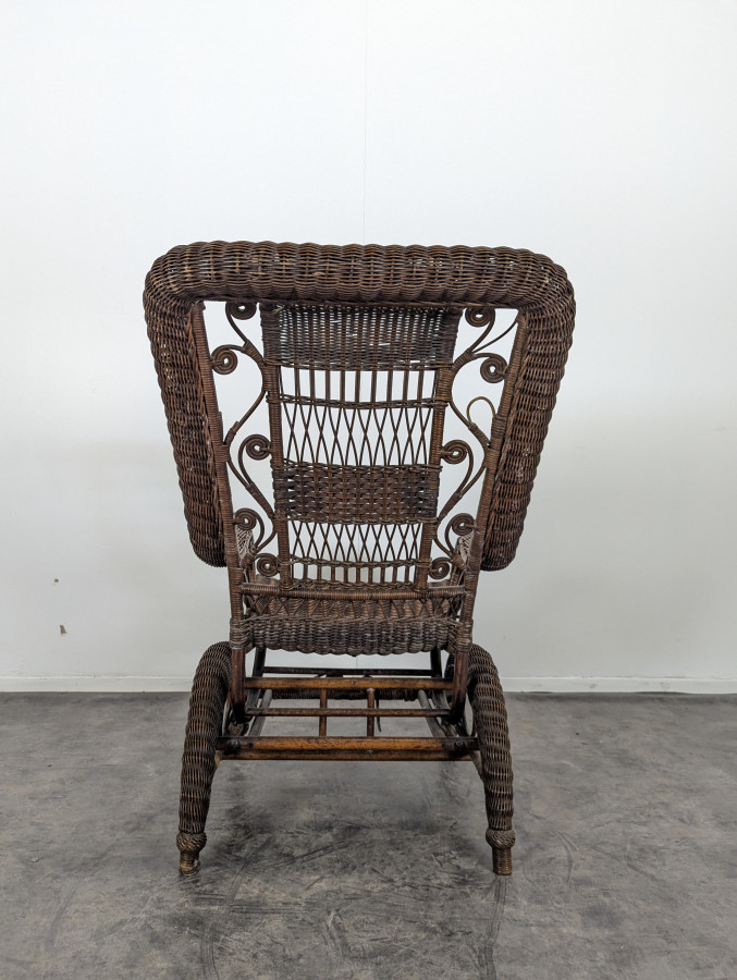 Fauteuil Rocking Chair en Rotin DLG de la maison Perret Viber