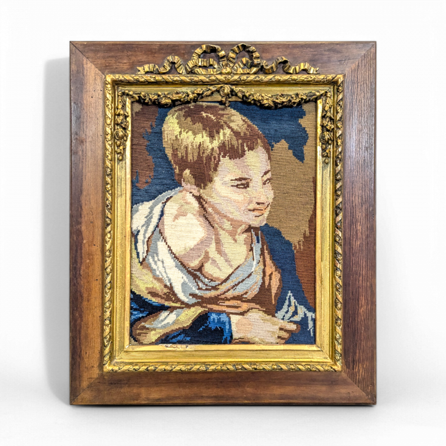 Tapisserie dans un dadre de style Louis XVI