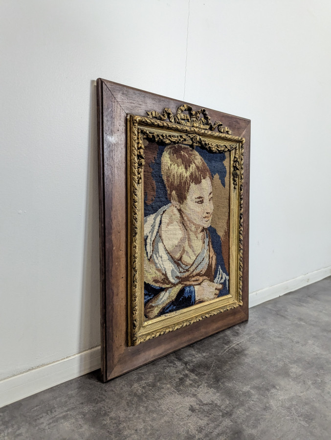 Tapisserie dans un dadre de style Louis XVI