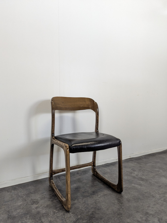 Série de 4 chaises Baumann modèle Traineau