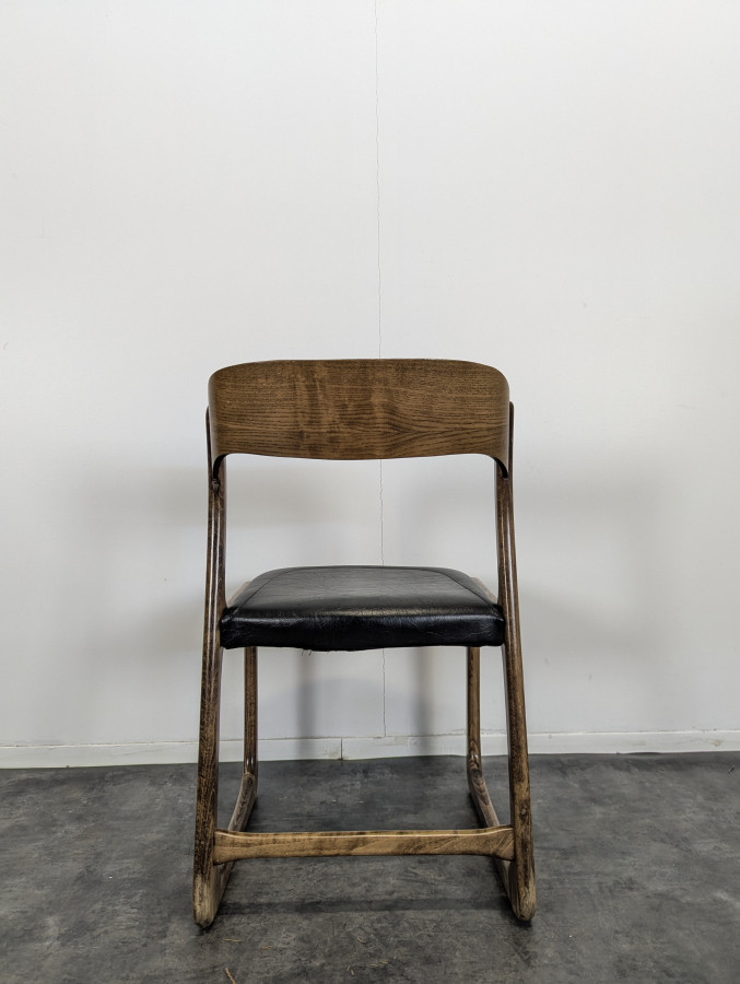 Série de 4 chaises Baumann modèle Traineau