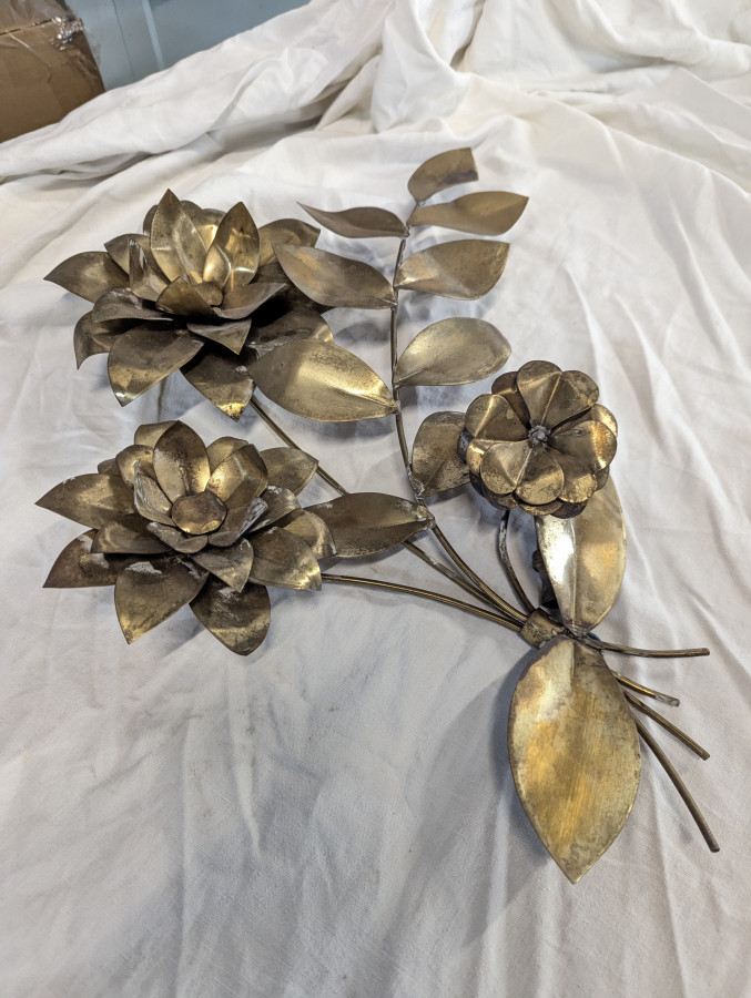 Paire d'applique en Laiton de Hans Kögl