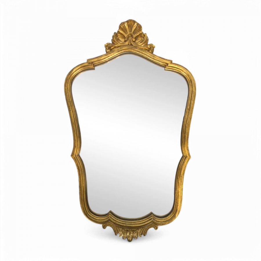 Miroir de style Louis XV en bois doré