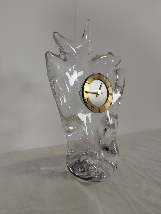 Pendule en crystal par Schneider années 60