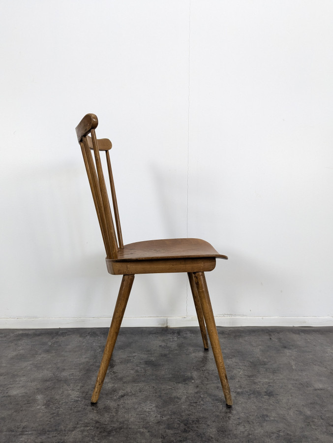 Série de 4 chaises Baumann Menuet à Pieds Compas
