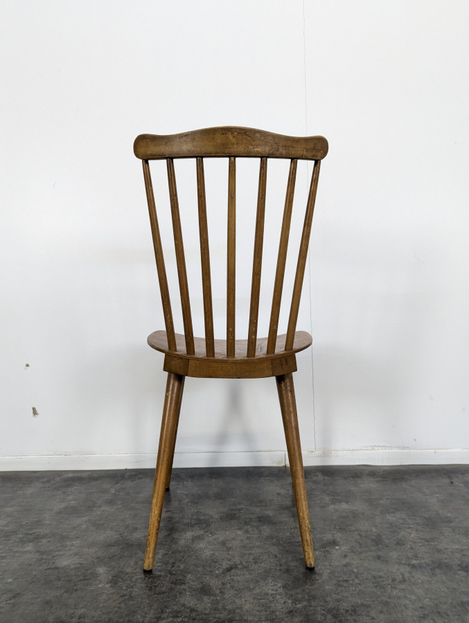 Série de 4 chaises Baumann Menuet à Pieds Compas