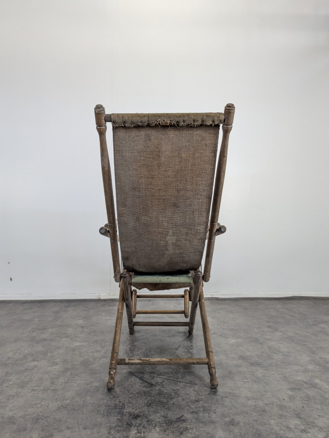 Chaise longue à mécanisme façon Bambou