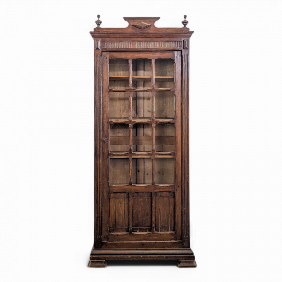 Vitrine Parisienne en Hêtre patiné