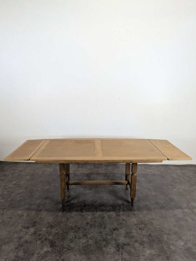 Ensemble Table et 4 chaises en chêne de Guillerme et Chambron