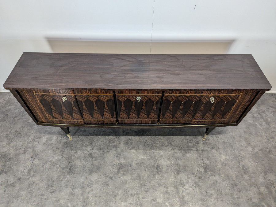 Enfilade années 60 en ébène de Macassar