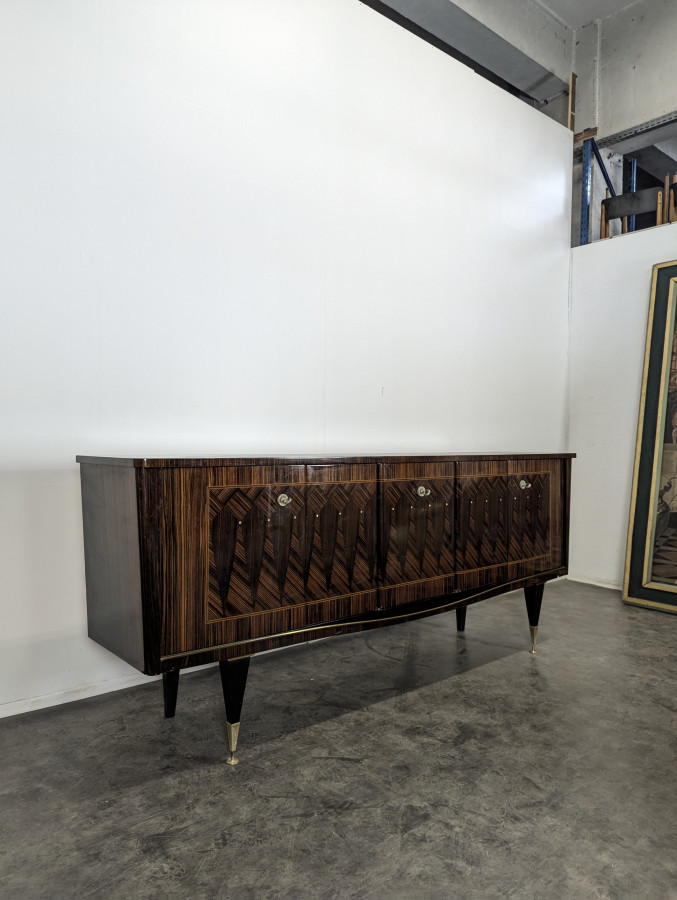 Enfilade années 60 en ébène de Macassar
