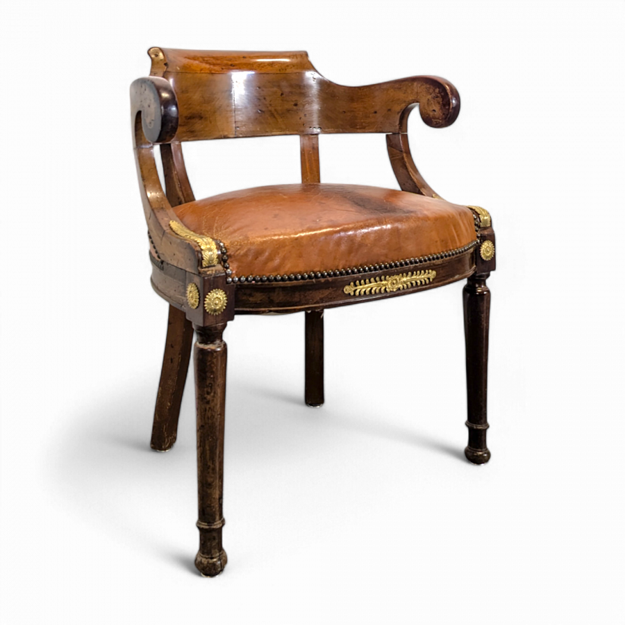 Fauteuil en Acajou de style Empire