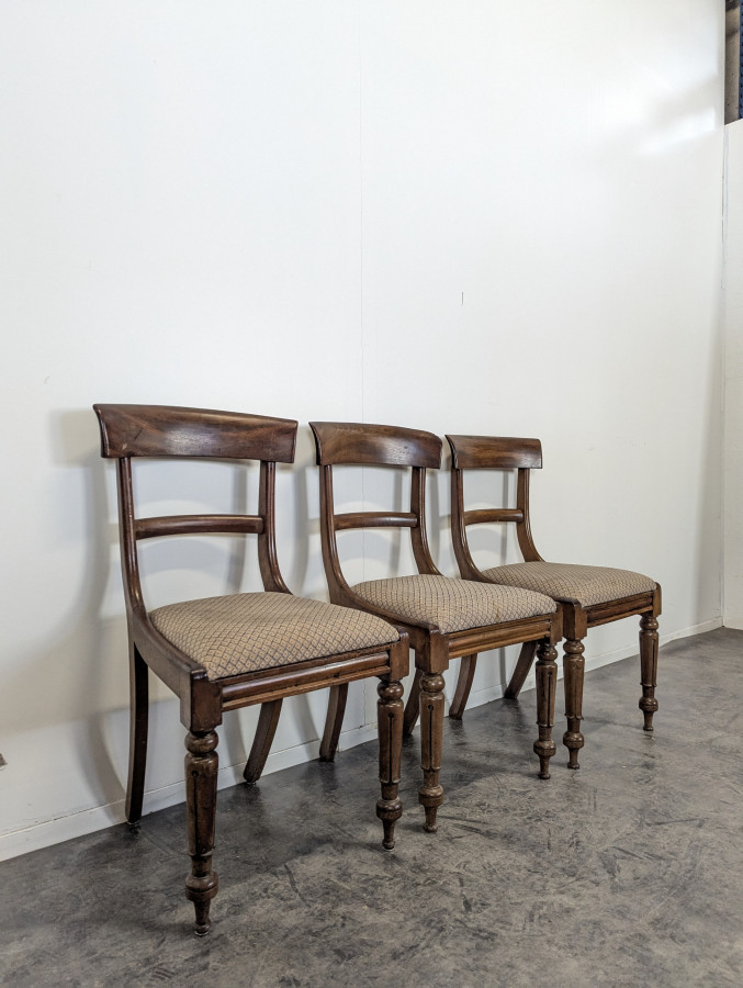 Chaise Anglaise en Acajou massif
