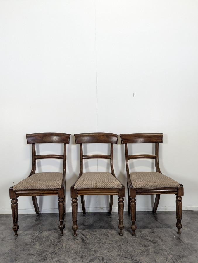 Chaise Anglaise en Acajou massif