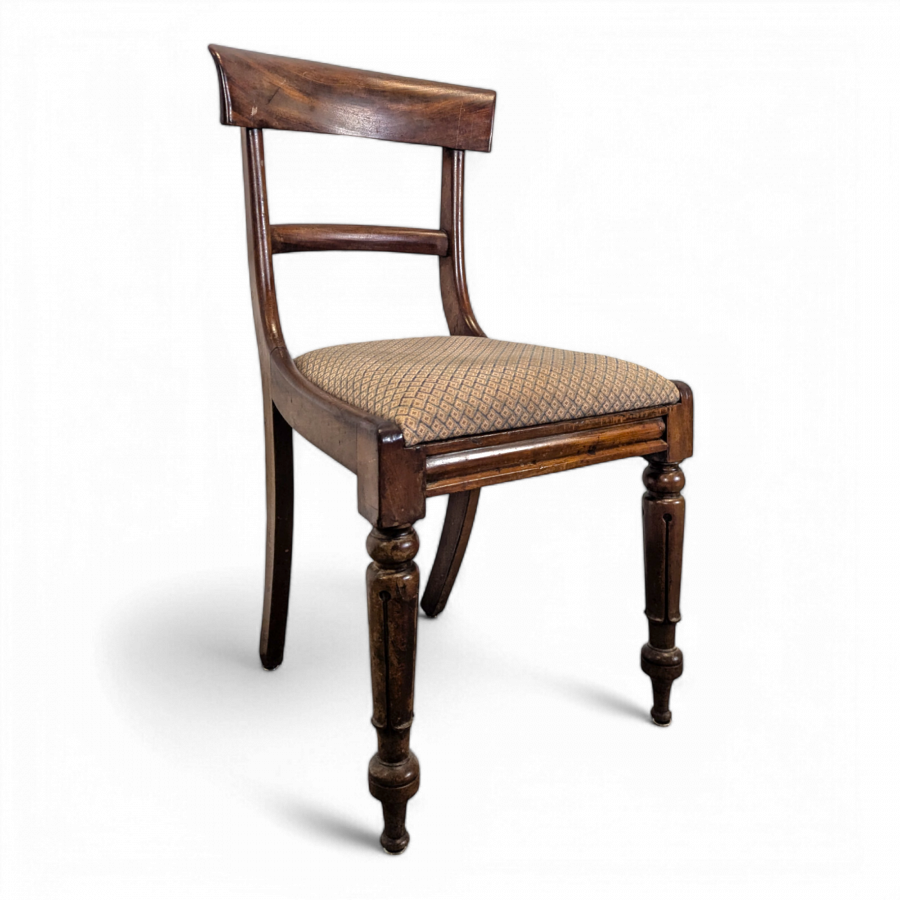 Chaise Anglaise en Acajou massif
