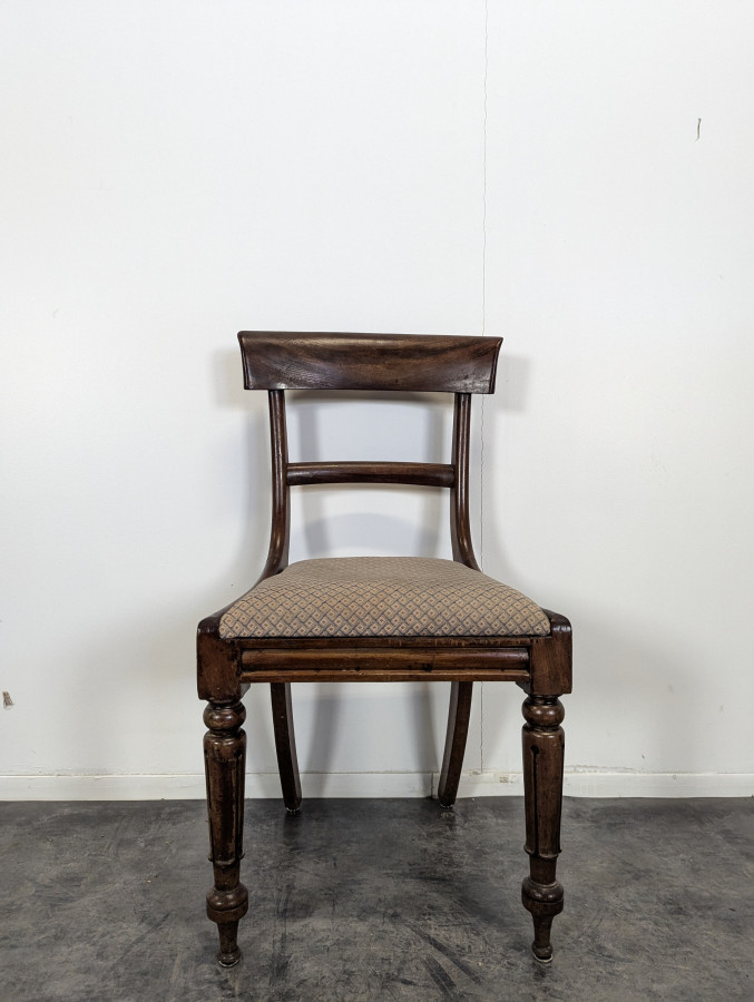 Chaise Anglaise en Acajou massif
