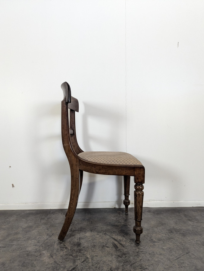 Chaise Anglaise en Acajou massif