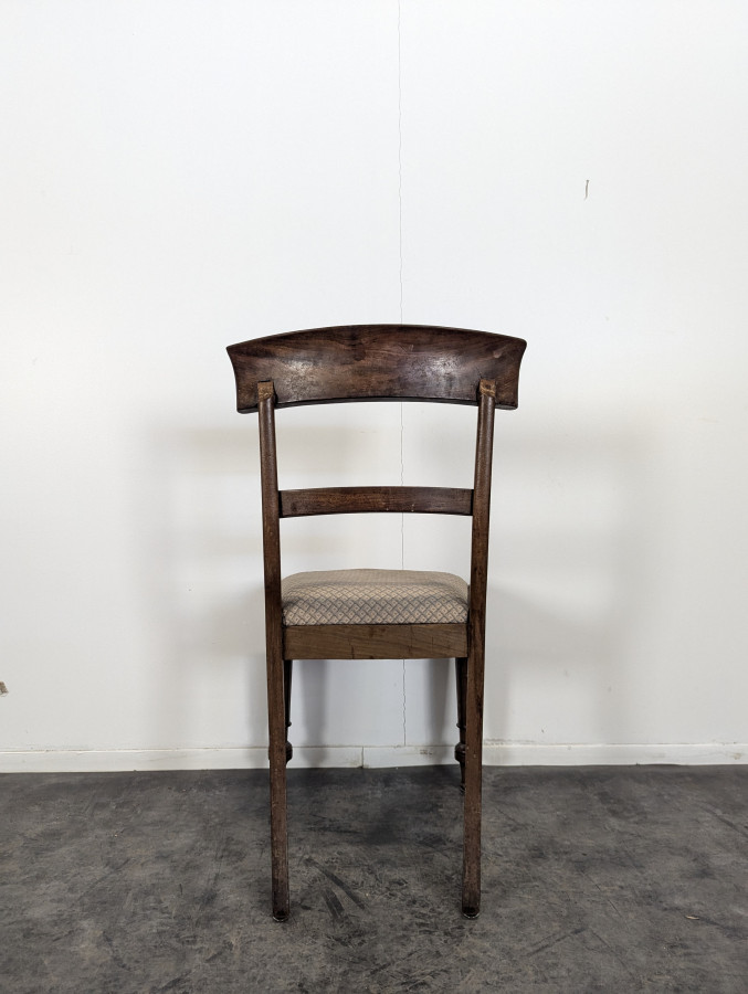 Chaise Anglaise en Acajou massif