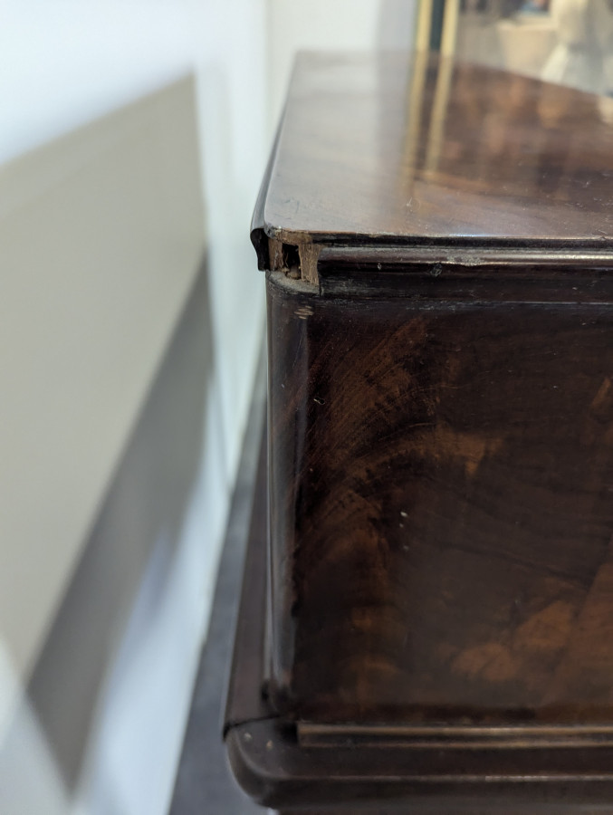 Bureau à gradins d'époque Louis Philippe en Acajou flammé