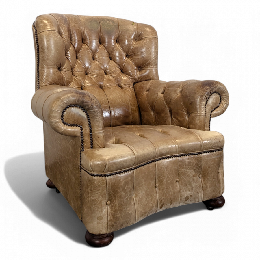 Fauteuil Windsor en cuir