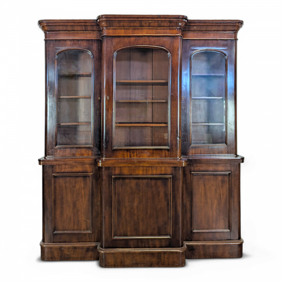 Bibliothèque anglaise en Acajou