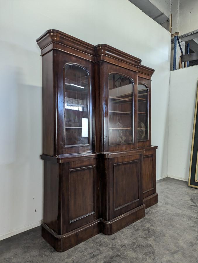 Bibliothèque anglaise en Acajou
