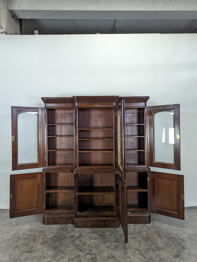 Bibliothèque anglaise en Acajou
