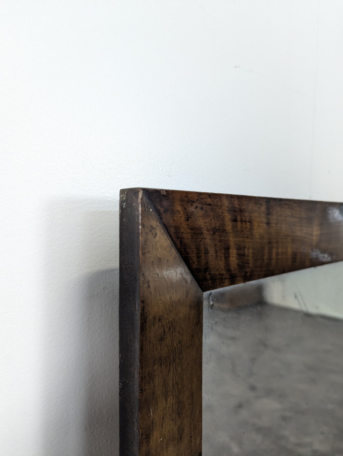 Miroir en bois massif époque Art Déco