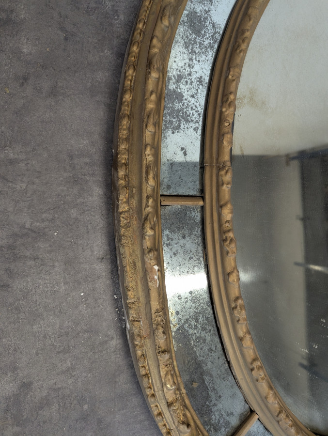 Miroir à pareclose d'époque Napoléon III