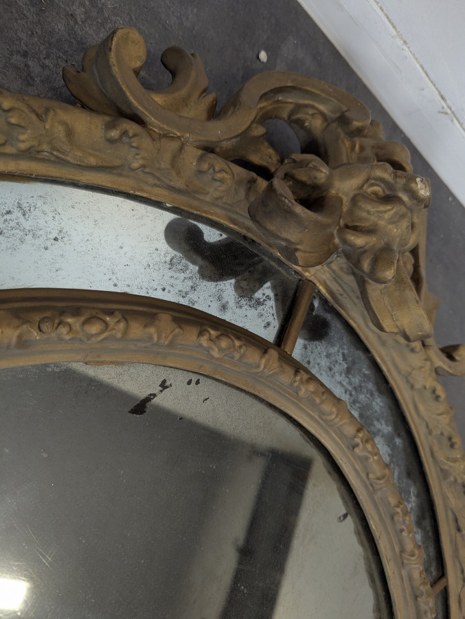Miroir à pareclose d'époque Napoléon III