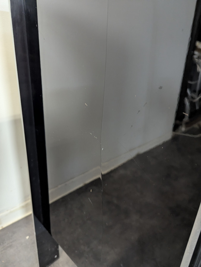 Enfilade en Aluminium et bois de Georges Frydman, Edition E.f.a