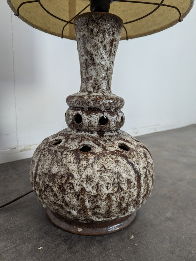 Lampe en céramique vernissée