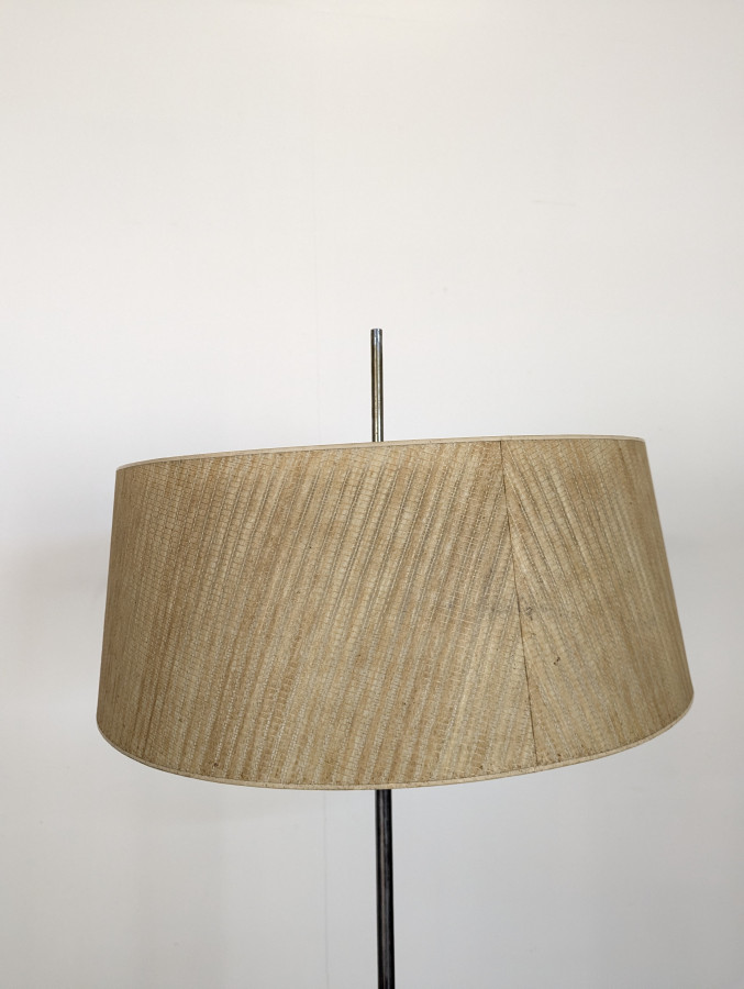 Lampadaire plaquage en Teck bois par Monix 1950s