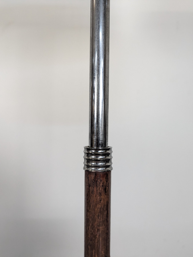 Lampadaire plaquage en Teck bois par Monix 1950s