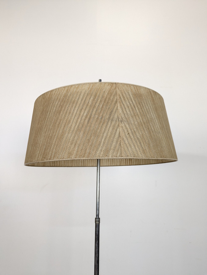 Lampadaire plaquage en Teck bois par Monix 1950s