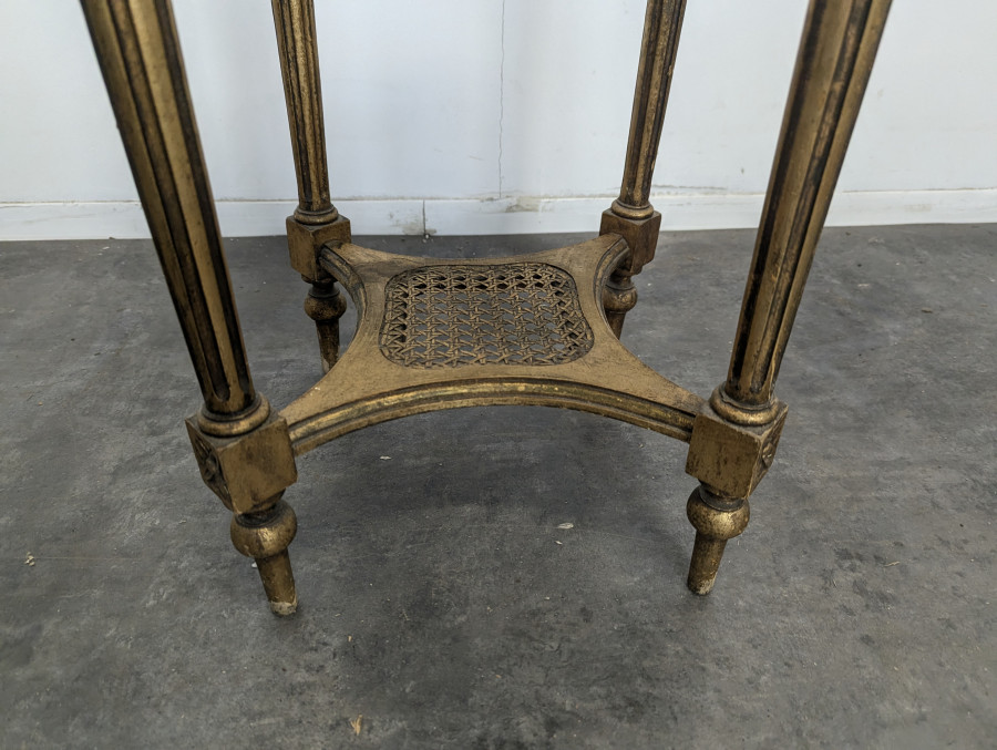 Sellette en bois doré de style Louis XVI