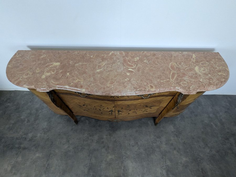 Enfilade en marqueterie de bois de rose
