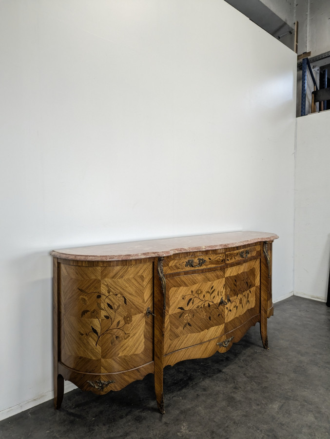 Enfilade en marqueterie de bois de rose