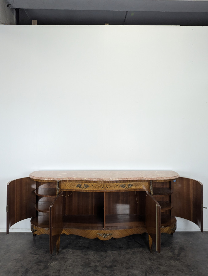 Enfilade en marqueterie de bois de rose
