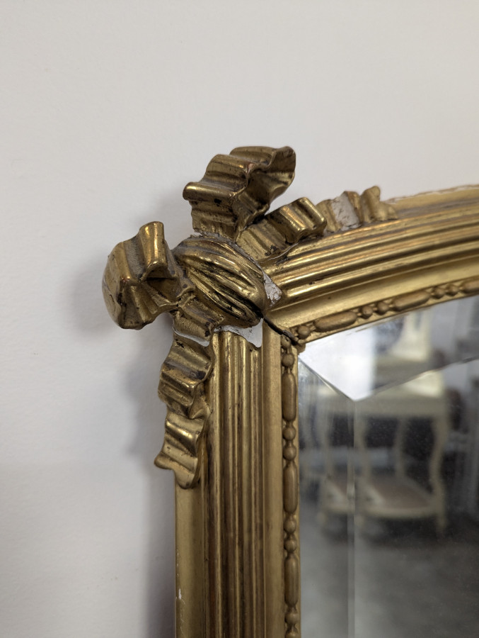 Miroir en bois doré époque Napoléon III