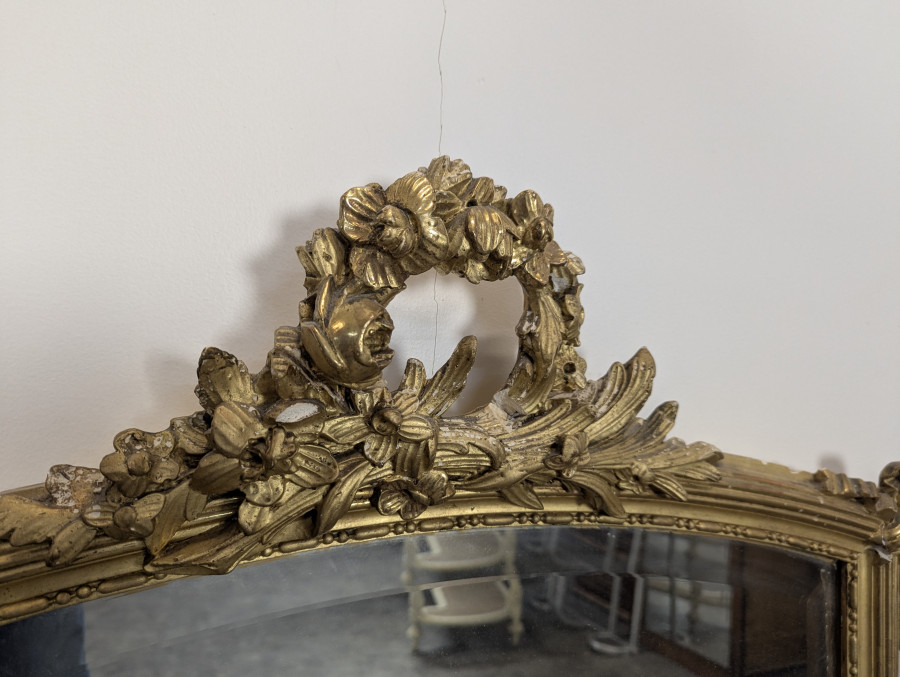 Miroir en bois doré époque Napoléon III